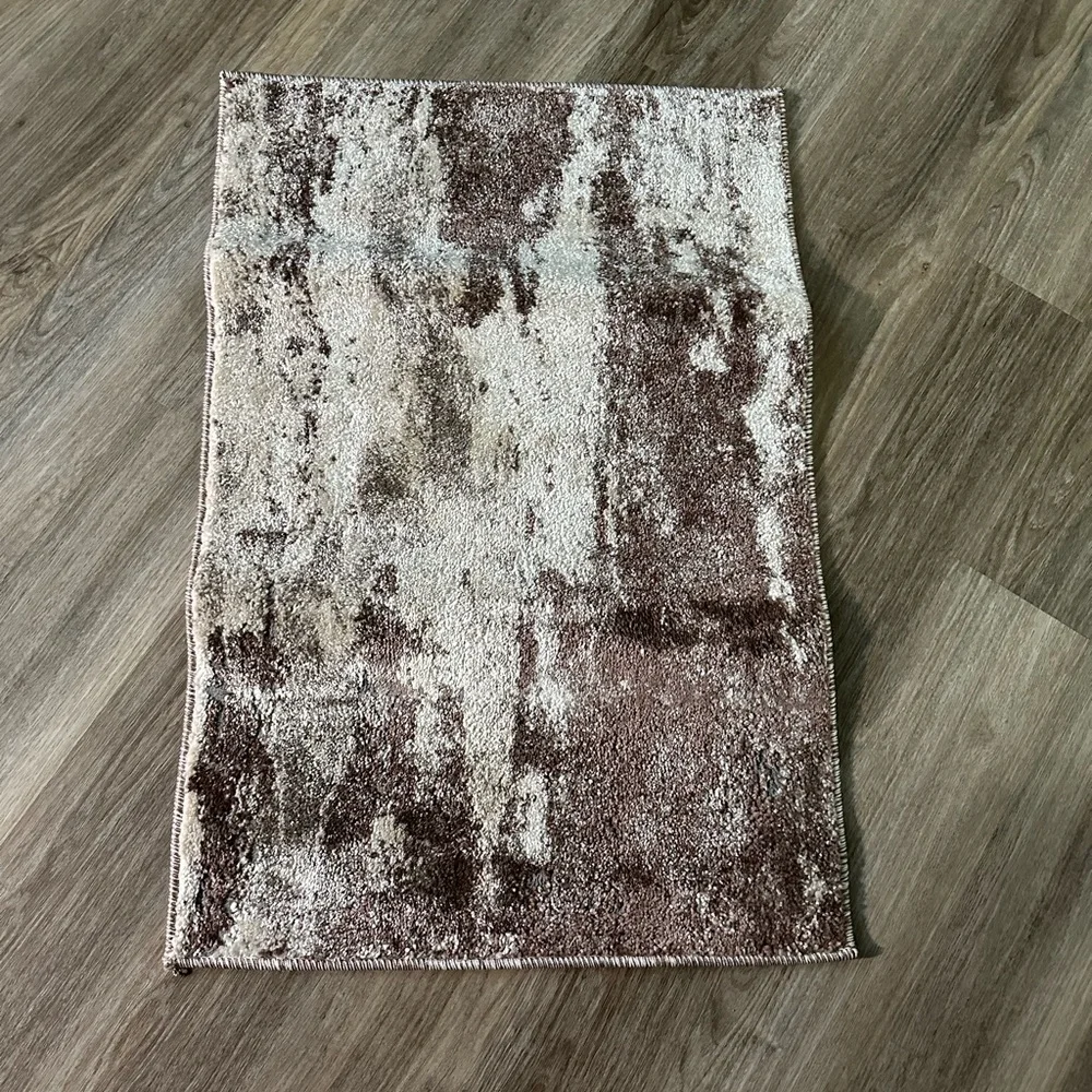 Weavers Brown Modern Abstract Area Rug